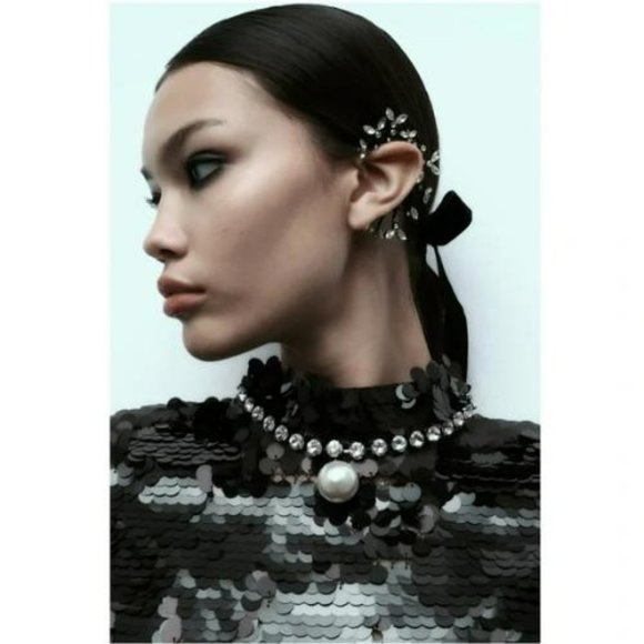 ZARA SEQUIN CAPE - Picture 3 of 4